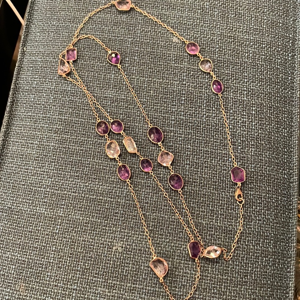 $ firm Amethyst Neckace